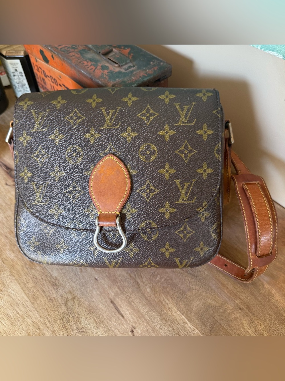 Louis Vuitton Monogram Saint Cloud Leather Crossbody Bag